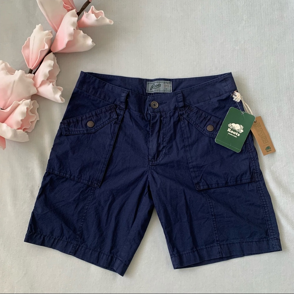 Roots navy Chino shorts